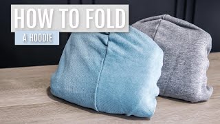 HOW TO FOLD A HOODIE  Folding with Judi [upl. by Asined413]