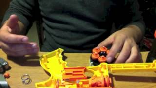 Nerf Maverick Rev6 Mod guide Penny mod AR removal Full Barrel Drop [upl. by Grekin]