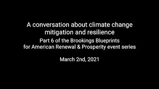 A conversation about climate change mitigation and resilience [upl. by Ahsial]