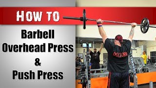 How to Overhead Press Strict vs Push Press Technique [upl. by Atalante]