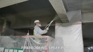 FIREPROOFING SPRAY PUMPS 뿜칠 이송호스 펌프 [upl. by Sinnelg]