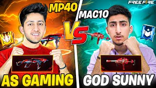 Mp40 Vs Mac10 First Time😱 As Gaming Vs God Sunny In Lone Wolf Which Gun Is Best 🔥  Free Fire [upl. by Thornton]