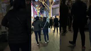 Myeongdong Seoul Korea tonight 6 December 2022 Tourists are coming back [upl. by Silvanus]