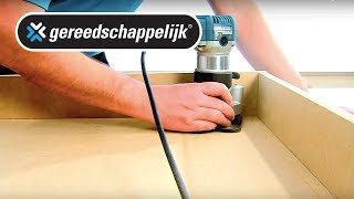 Uitleg Dieper in de hoek frezen met de Makita RT0700C [upl. by Danelle]