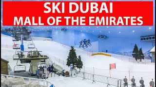 TRIP REPORT TO SKI AT DUBAI MALL OF EMIRATES THE LARGEST INDOOR SKI SLOPE [upl. by Ikcin]