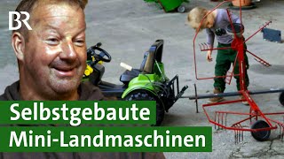 Aus der MiniLandmaschinenManufaktur Anhänger für den Tretbulldog  Tüftler  Unser Land  BR [upl. by Gretna30]