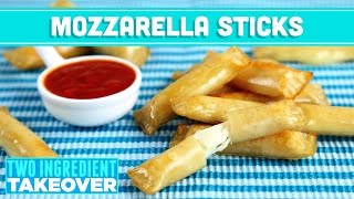 Healthy Mozzarella Cheese Sticks 2 Ingredients Two Ingredient Takeover Mind Over Munch [upl. by Colbye]