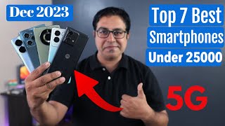 Top 7 Best Phones Under 25000 in Dec 2023 I Best Smartphone Under 25000 [upl. by Blatman884]