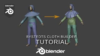 Bystedts cloth builder  Blender addon tutorial [upl. by Lacombe]