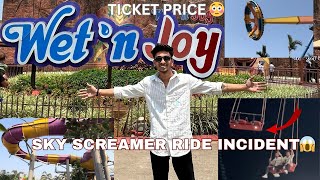 Wet N Joy Waterpark amp Amusement Park Lonavala  Sky Screamer Ride Incident 😱2024  Ticket Price😳 [upl. by Kentigerma]