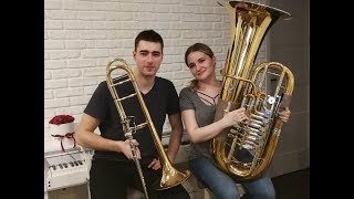 Havana  Camila Cabello  Double Brass Trombone amp Tuba Cover [upl. by Alitta]