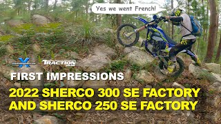 2022 Sherco 300 SE amp 250 SE Factory first impressions ︱Cross Training Enduro [upl. by Refotsirc]