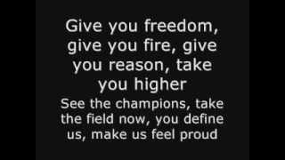 K´naan  Wavin´Flag FIFA World Cup South Africa 2010 Official Theme Song Lyrics [upl. by Rainwater]