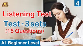 A1 Listening Test  English Listening Test  English Listening Practice Level 1 for Beginner [upl. by Assirrak728]