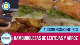 Hamburguesas de lentejas y arroz en Cocineros Argentinos [upl. by Gerrit]