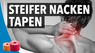 STEIFER NACKEN TAPEN  Kinesiology Anleitung Komplett [upl. by Elyk792]