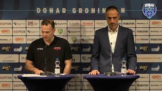 Persconferentie Donar vs Kortrijk Spurs 28092024 [upl. by Merceer]