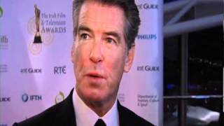 Pierce Brosnan interview backstage at the Irish Film amp Television Awards 2011 [upl. by Alam]