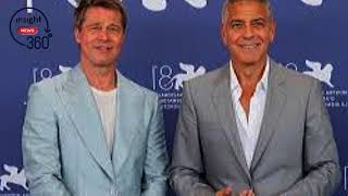 George Clooney amp Brad Pitt Laugh Off Age Jokes at Wolfs Premiere [upl. by Daffodil]