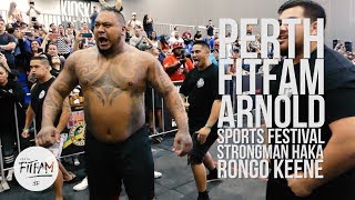 Strongman HAKA for Arnold Schwarzenegger  PERTH FITFAM [upl. by Yma]