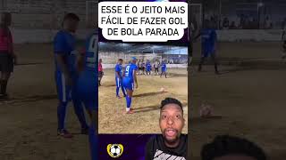 COMO FAZER UM GOL EM COBRANÇA DE FALTA esporte futebol golaço [upl. by Ogilvy37]