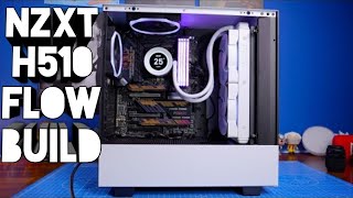 NZXT H510 Flow build guide setup with NZXT Kraken Z63 push pull and more [upl. by Musetta434]