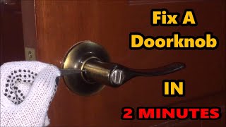 Fix A Doorknob IN 2 MINUTES [upl. by Morey]