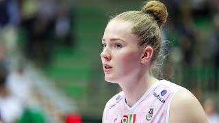 AMAZING ISABELLE HAAK Top Scorer in Semifinal Game1 Conegliano  Novara  Lega Volley Femminile [upl. by Xaviera]