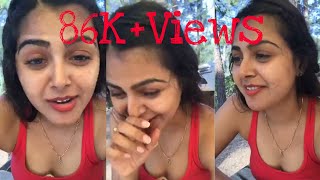 Monal Gajjar hot cleavage on Instagram live video [upl. by Winona]