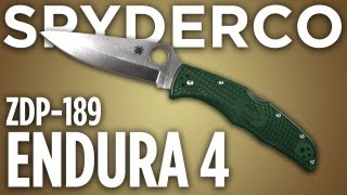 Spyderco Endura 4 ZDP189 Knife Review [upl. by Asiralc]