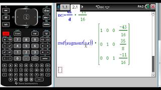 Using Cramers Rule on the TINspire [upl. by Asela]