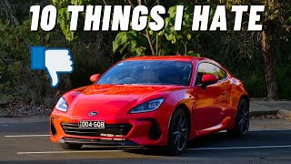 10 Things I Hate About My 2023 Subaru BRZ [upl. by Aileda]