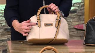 Tignanello Pebble Leather Convertible Dome Satchel with Carolyn Gracie [upl. by Owen]