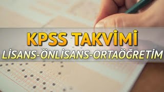 2021 KPSS NE ZAMAN KPSS TARİHLERİ [upl. by Aicilram]