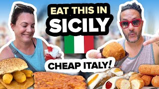 20 Sicilian Street Food Tour in PALERMO Italy 🤤 OMG The Best Food to Eat in Sicily [upl. by Meehar]