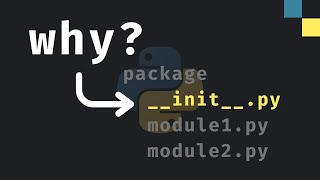 What does initpy do in Python [upl. by Kriste]