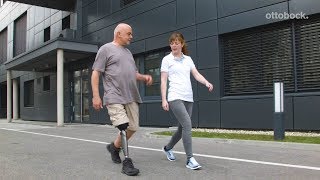 Prosthetic gait training  Outdoor Training  Ottobock [upl. by Airla]