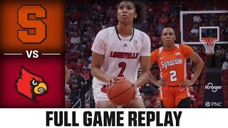 Syracuse vs Louisville Full Game Replay  202223 ACC Women’s Basketball [upl. by Eniarral]