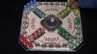 Trouble Board Game  Getting Into Trouble  1993 [upl. by Oiziruam]