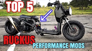 TOP 5 Honda Ruckus performance mods STEP BY STEP [upl. by Sillyrama]