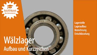 Wälzlager Aufbau und Kurzzeichen [upl. by Tap]