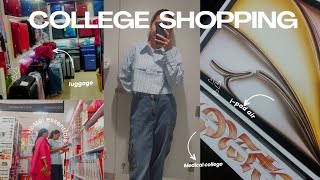 Shopping 🛍️ for medical college Hostel essentials iPad Air unboxing stationary items [upl. by Lekim]