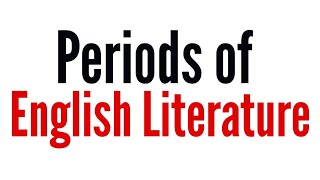 Periods of English Literature History and particular age description in Hindi [upl. by Roehm]