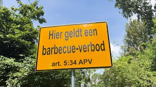 Verboden te BBQen Schiedam plaatst borden maar taalbarrière roostert de plannen [upl. by Lallage]