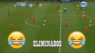 Brasileños le gritan ELIMINADOS a los chilenos [upl. by Ellehciram]