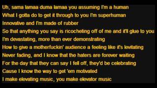 RAP GOD FAST PART Lyrics [upl. by Grinnell]