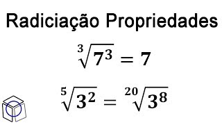 Aula 20 Radiciação Propriedades 1 e 2 índice e expoente do radicando 9°Ano [upl. by Stanzel519]