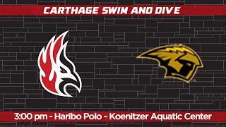 Carthage Swim and Dive vs UW Oshkosh 202415 [upl. by Chesney]