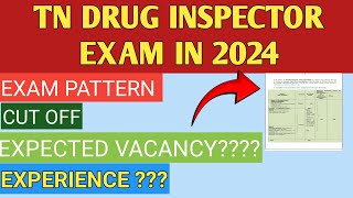 TN DRUG INSPECTOR IN 2024 pharmacist mrb bpharmacy bpharma tnpscexam druginspector tngovt [upl. by Tull]