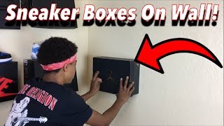 How To Put Your Shoe Boxes On Your Wall [upl. by Einaffit]